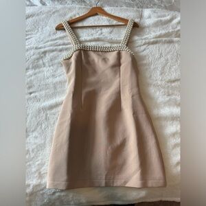 Odd Muse Pearl Trim Mini Dress